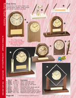 Award Clocks with Quartz Movements