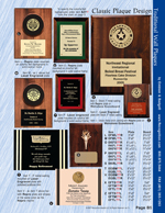 Higer-End Plaques, Shadowboxs & Plaques with Stock 3" Metal Emblems