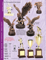 Classic Trophy Cups, Eagle Awards, and the basic trophy with figure