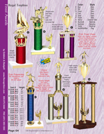 Regal Trophies with Round Columns and Crown