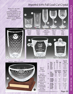 Imprinted 24% Full Lead Cut Crystal Drinkware, Awards & Practical Gifts
